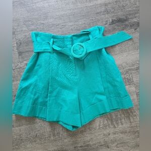 Worthington Green Paperbag Shorts